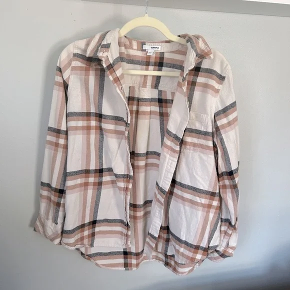 Flannel Button Up Petite Large - Picture 3 of 3
